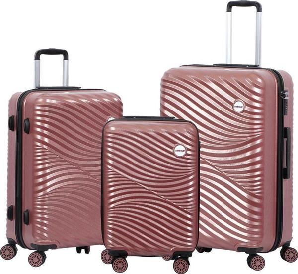 Biggdesign Moods Up Rose Gold 3'lü Valiz seti - Image 1