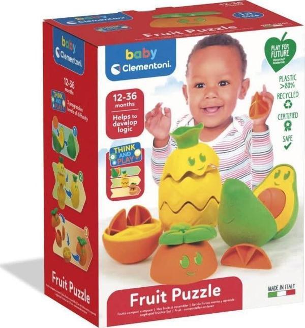 Clementoni Baby Eğlenceli Meyveler Fruit Puzzle  CLT 17686 - Image 1