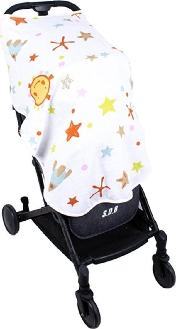 Sevi Bebe Çok Fonksiyonlu Organik Müslin Örtü 95x85 Cm 488 - Image 1
