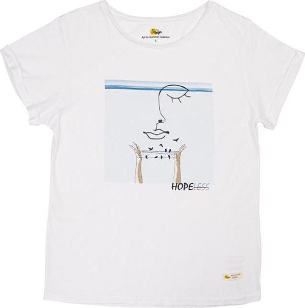 Biggdesign Faces Hope Kadın T-Shirt-S - Image 1