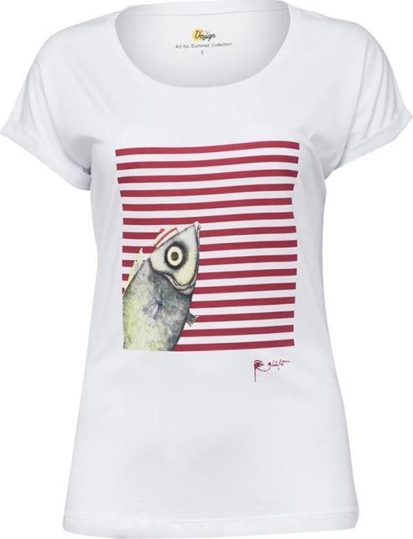 Biggdesign Pistachio Çizgili Kadın T-Shirt-S - Image 1