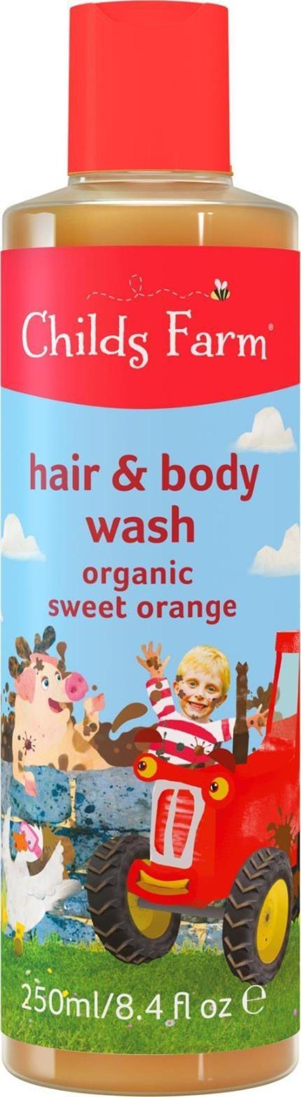 Childs Farm Organik Tatlı Portakal Özlü Çocuk Saç ve Vücut Şampuanı 250ml - Image 1