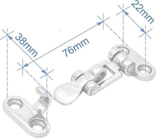 Lalizas GERGİLİ KİLİT, PASLANMAZ ÇELİK, 3" - Image 1
