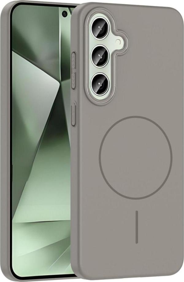 Anka Cep Telefonu Aksesuarları Samsung Galaxy S24 Plus Kılıf Magsafe Şarj Özellikli Ruby Silikon Kapak - Image 1