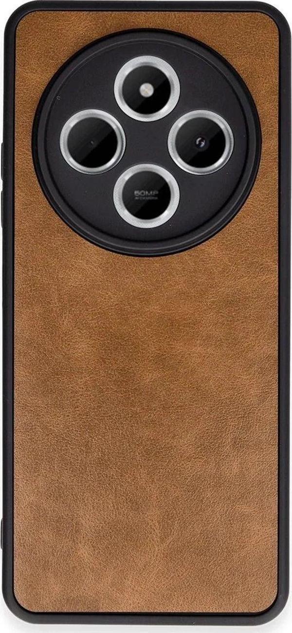Anka Cep Telefonu Aksesuarları Xiaomi Redmi 14C Kılıf Aras Deri Görünümlü Kapak + Ekran Koruma + Kablo Koruma - Image 1