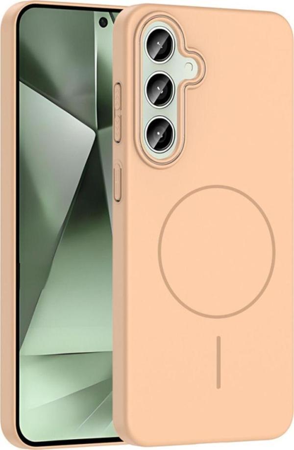 Anka Cep Telefonu Aksesuarları Samsung Galaxy S24 Plus Kılıf Magsafe Şarj Özellikli Ruby Silikon Kapak - Image 1