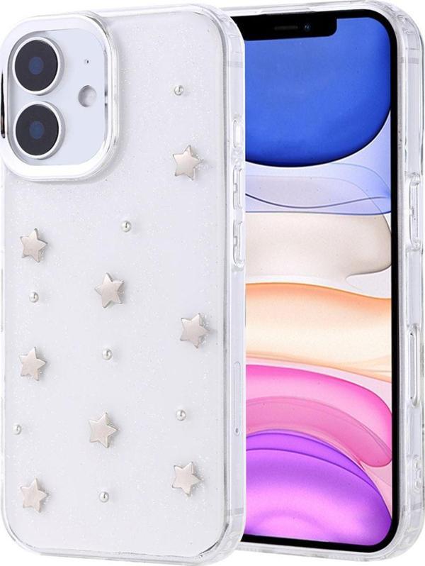 Anka Cep Telefonu Aksesuarları Apple İphone 11 Uyumlu Kılıf Airbag Tasarımlı Simli Desenli Şeffaf Kutup Kapak - Image 1