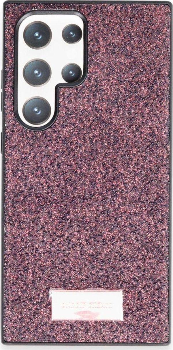 Anka Cep Telefonu Aksesuarları Samsung Galaxy S23 Ultra Kılıf Bright Zarif Boncuk İşlemeli Tasarım Simli Kapak - Image 1