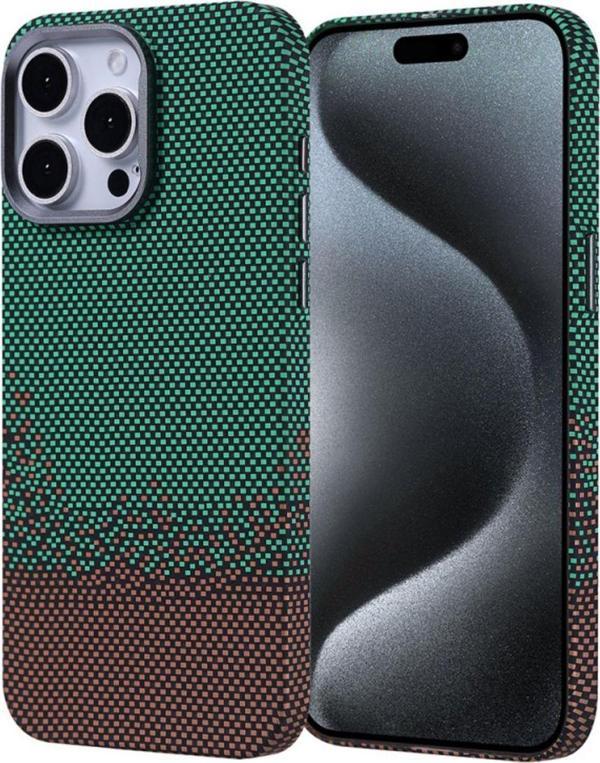 Anka Cep Telefonu Aksesuarları Apple İphone 15 Pro Max Kılıf Magsafe Şarj Özellikli Karbon Fiber Görünümlü Nekst Kapak - Image 1