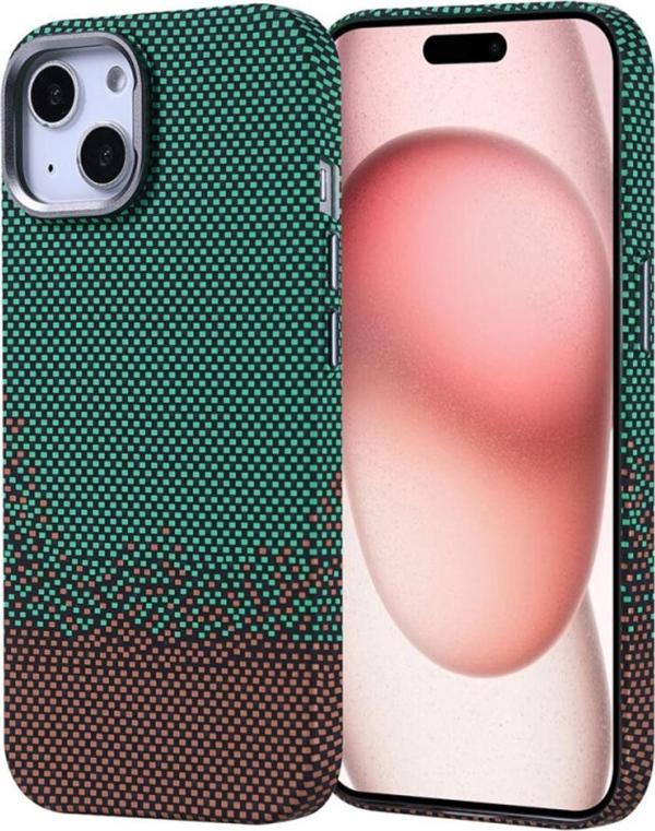 Anka Cep Telefonu Aksesuarları Apple İphone 15 Kılıf Magsafe Şarj Özellikli Karbon Fiber Görünümlü Nekst Kapak - Image 1
