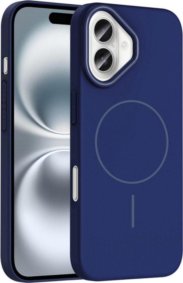 Anka Cep Telefonu Aksesuarları Apple İphone 16 Kılıf Magsafe Şarj Özellikli Ruby Silikon Kapak - Image 1