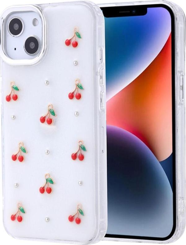 Anka Cep Telefonu Aksesuarları Apple İphone 14 Uyumlu Kılıf Airbag Tasarımlı Simli Desenli Şeffaf Kutup Kapak - Image 1