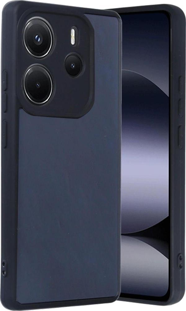 Anka Cep Telefonu Aksesuarları Xiaomi Redmi Note 14 4G Kılıf Aras Deri Görünümlü Kapak + Kablo Koruma - Image 1