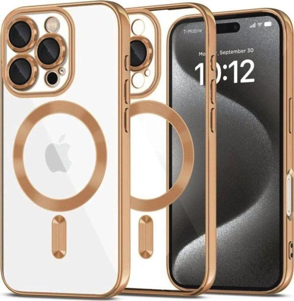 Anka Cep Telefonu Aksesuarları Apple İphone 16 Pro Kılıf Kross Magneticsafe Kapak + Ekran Koruma + Kablo Koruma - Image 1