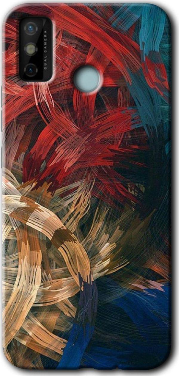 Anka Cep Telefonu Aksesuarları Tecno Tekno Spark 6 Go Kılıf Hd Desen Baskılı Arka Kapak - Karma Boyalar - Image 1