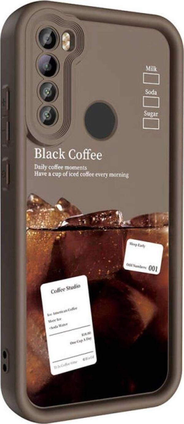 Anka Cep Xiaomi Redmi Note 8 Kılıf Kamera Korumalı Baskılı Arka Yüzey Klas Silikon Kapak + Ekran Koruma - Image 1