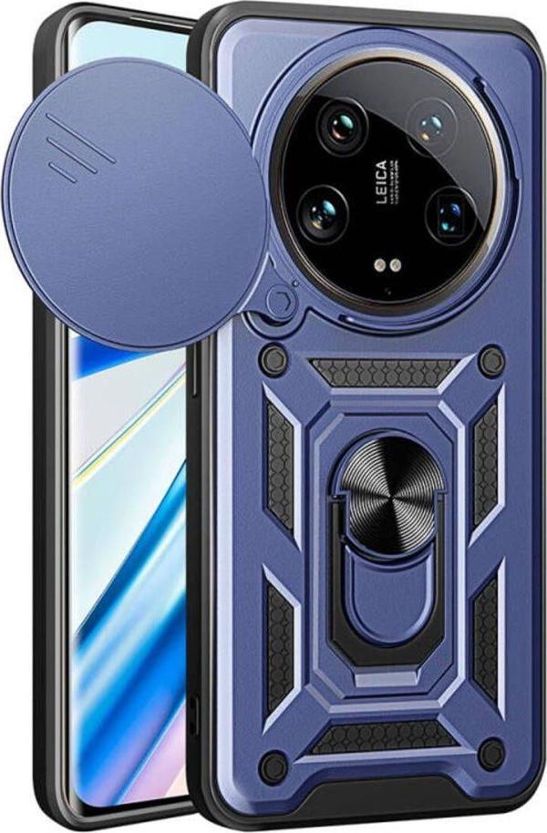 Anka Cep Telefonu Aksesuarları Xiaomi Mi 14 Ultra Kılıf Magnetik Standlı Kamera Korumalı Sürgülü Vega Kapak - Image 1