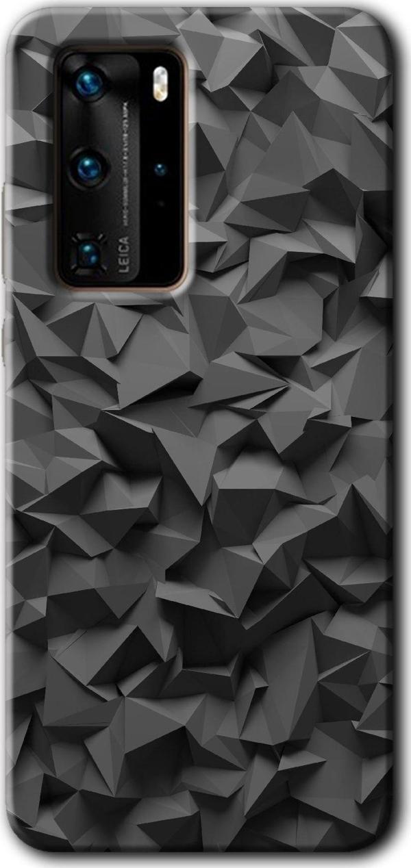 Anka Cep Telefonu Aksesuarları Huawei P40 Pro Kılıf Hd Desen Baskılı Arka Kapak + Kablo Koruyucu + Nano Ekran Koruma - Image 1