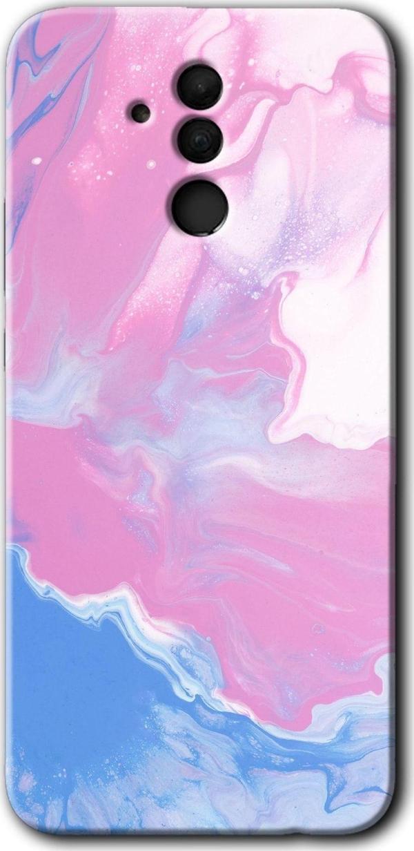 Anka Cep Telefonu Aksesuarları Huawei Mate 20 Lite Kılıf Hd Desen Baskılı Arka Kapak - Liquid Lekeler Art - Image 1