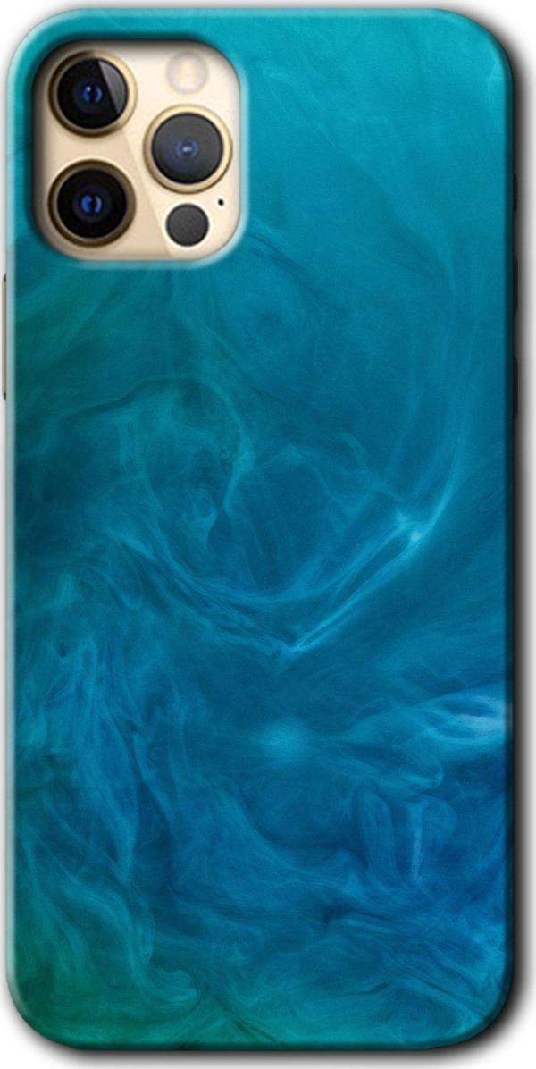 Anka Cep Telefonu Aksesuarları Iphone 11 Pro Max Kılıf Hd Desen Baskılı Arka Kapak - Mavi Aura - Image 1
