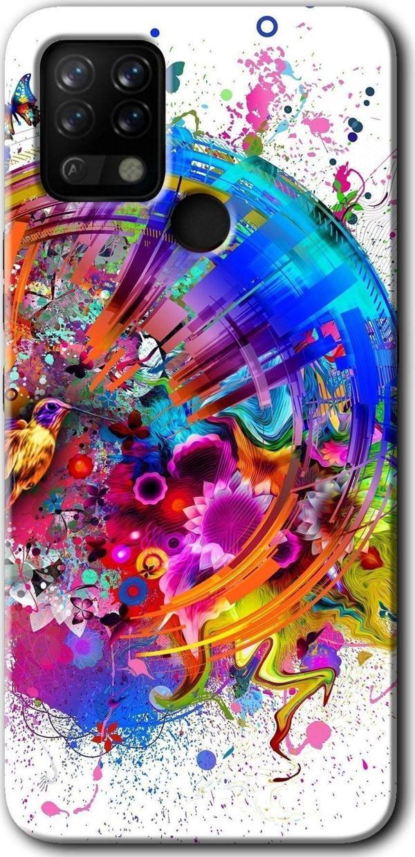 Anka Cep Telefonu Aksesuarları Tecno Pova Kılıf Hd Desen Baskılı Arka Kapak + Kablo Koruyucu + Dokunmatik Kalem - Image 1