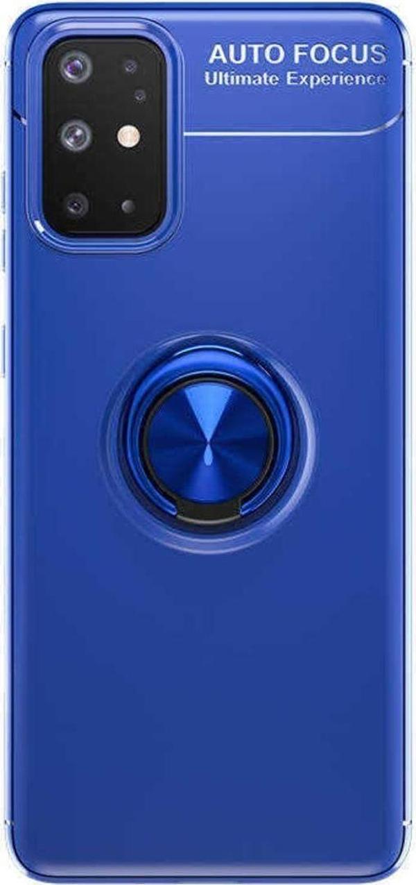 Anka Cep Samsung Galaxy A31 Kılıf Ravel Yüzüklü Standlı Silikon Kapak+ Ekran Koruma + Kablo Koruma - Image 1
