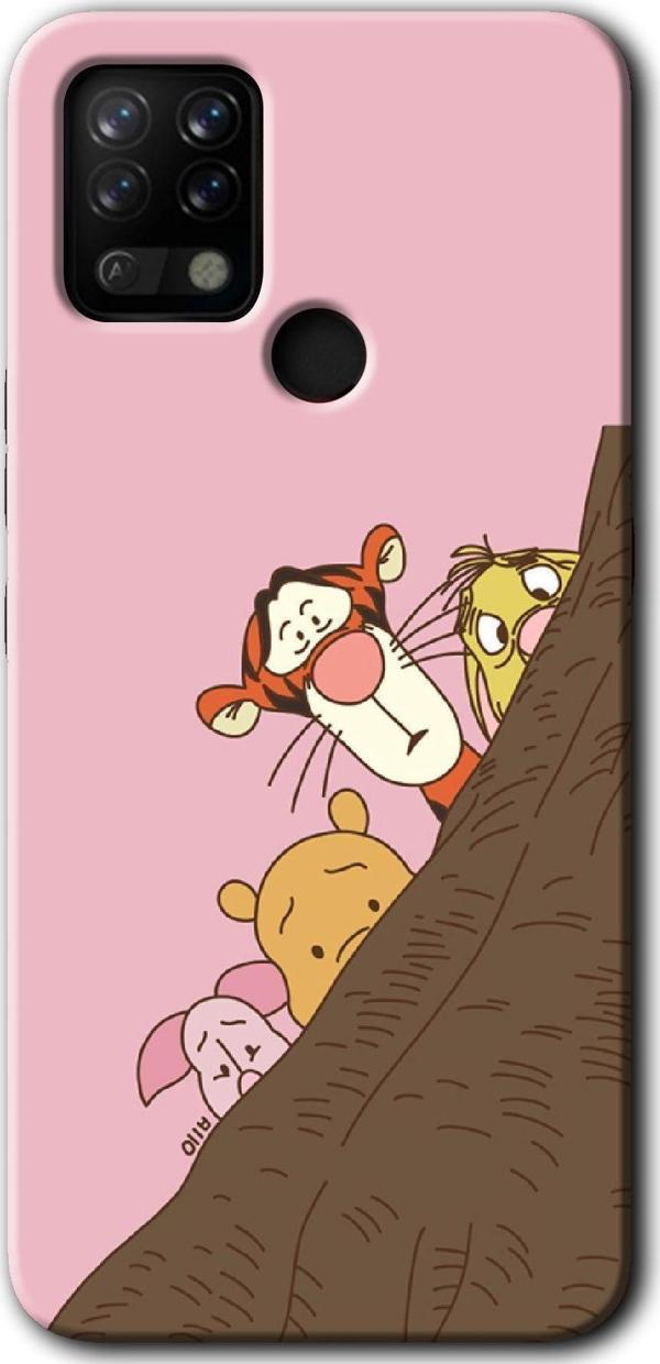 Anka Cep Telefonu Aksesuarları Tecno Tekno Pova Kılıf Hd Desen Baskılı Arka Kapak - Winnie The Pooh - Image 1