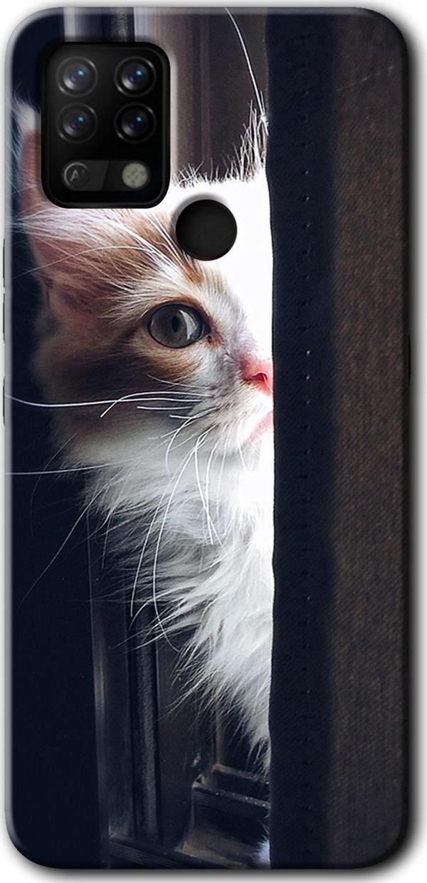 Anka Cep Telefonu Aksesuarları Tecno Tekno Pova Kılıf Hd Desen Baskılı Arka Kapak - Kedi Bakışı - Image 1