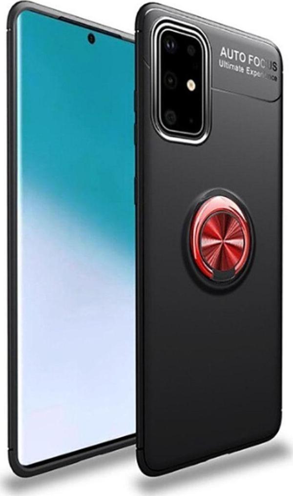 Anka Cep Samsung Galaxy A51 Kılıf Ravel Yüzüklü Standlı Silikon Kapak + Kablo Koruma + Ekran Koruma - Image 1