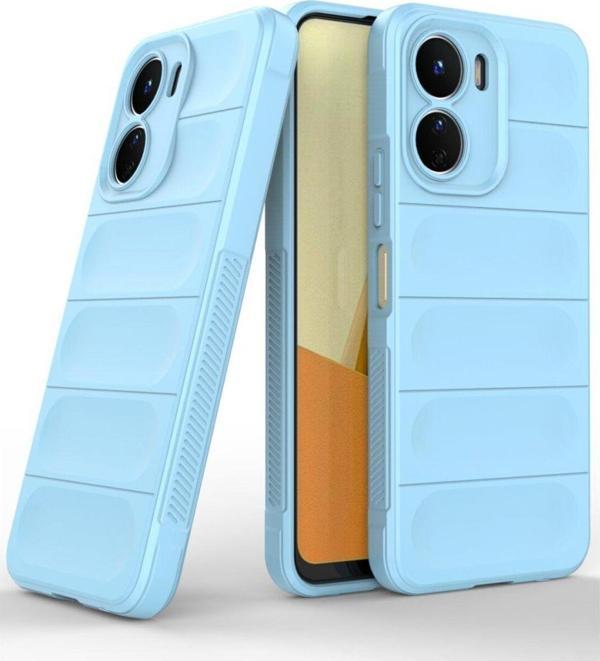 Anka Cep Telefonu Aksesuarları Vivo Y16 Kılıf Kamera Korumalı İçi Kadife Yumuşak Silikon Kapak + Ekran Koruma - Image 1