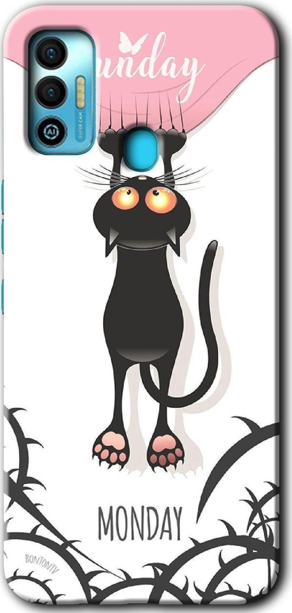 Anka Cep Telefonu Aksesuarları Tecno Tekno Spark 7T Kılıf Hd Desen Baskılı Arka Kapak - Dark Sunday - Image 1