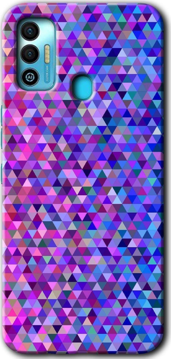 Anka Cep Telefonu Aksesuarları Tecno Tekno Spark 7T Kılıf Hd Desen Baskılı Arka Kapak - Pixel Mozaik - Image 1