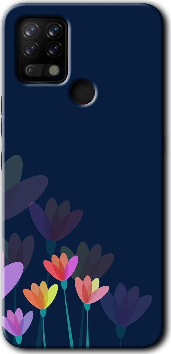 Anka Cep Telefonu Aksesuarları Tecno Tekno Pova Kılıf Hd Desen Baskılı Arka Kapak - Çizim Çiçekleri - Image 1
