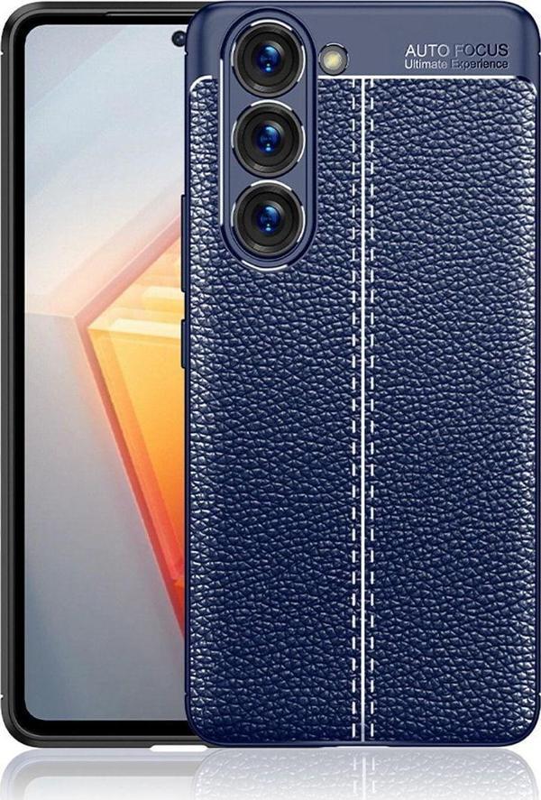 Anka Cep Telefonu Aksesuarları Samsung Galaxy S23 Plus Kılıf Niss Deri Görünümlü Silikon Kapak + Ekran Koruma - Image 1