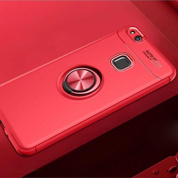 Anka Cep Telefonu Aksesuarları Huawei P10 Lite Kılıf Ravel Yüzüklü Silikon Kapak + Ekran Koruma + Kablo Koruma - Image 1
