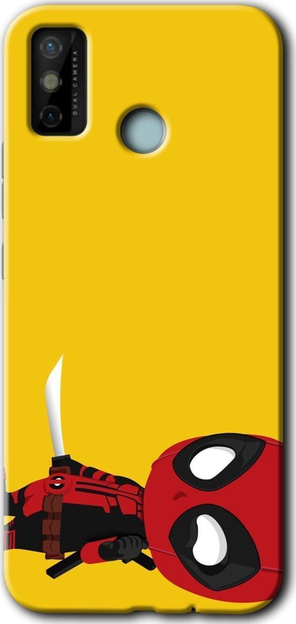 Anka Cep Telefonu Aksesuarları Tecno Tekno Spark 6 Go Kılıf Hd Desen Baskılı Arka Kapak - Deadpool 6 - Image 1