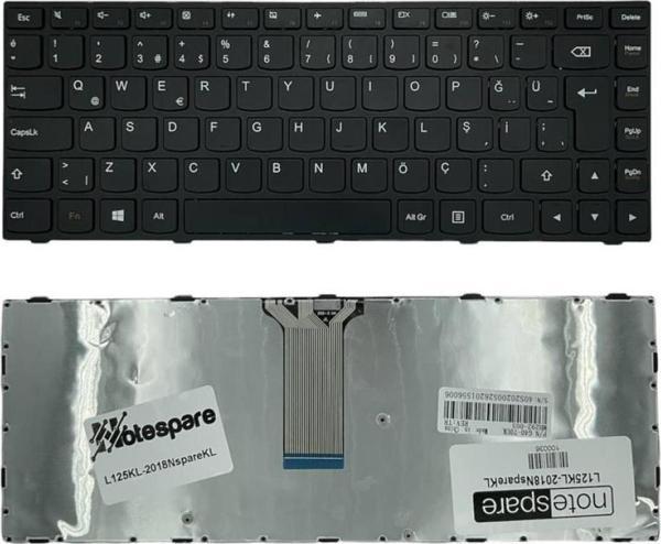 Notespare Lenovo G40-45 20374, G40-45 20569, G40-45 80E1, G40-45 80MN Uyumlu Notebook Klavye Siyah TR - Image 1
