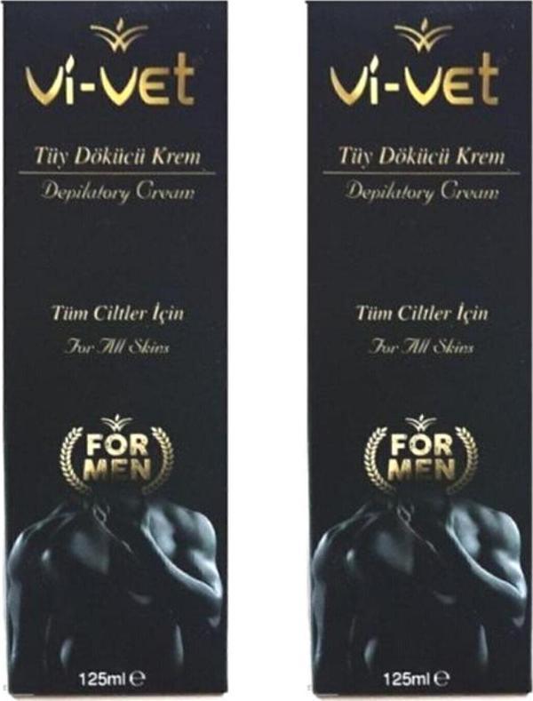 Vi-Vet Vivet Erkekler Için Tüy Dökücü Krem 125 Ml X 2 Adet - Image 1