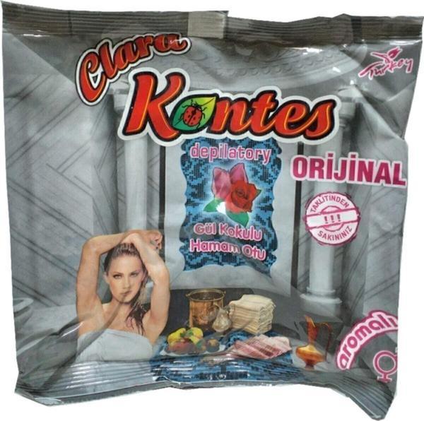 Clara Kontes 10 Adet Hamam Otu Tozu Zırnık Otu Gül Kokulu Orijinal 175 Gr - Image 1