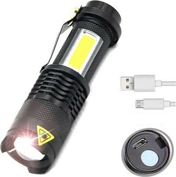 Pasajdanal Led Usb Şarjlı Ultra Güçlü El Feneri - Image 1