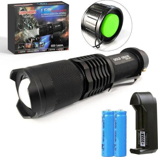 Pasajdanal Km-106 Metal El Feneri, Ultra Güçlü El Feneri, Cree T6 Led 5000 Lümen - Image 1