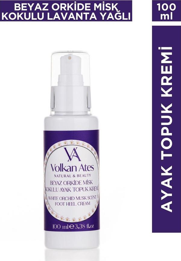 Volkan Ates Natural & Beauty Lavanta Yağlı & Beyaz Orkide - Misk Kokulu Ayak Topuk Kremi 100 ml - Image 1
