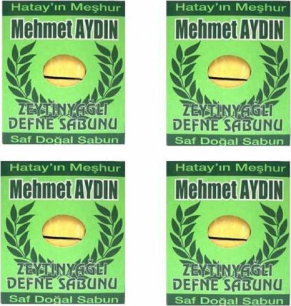 Mehmet Aydın Zeytinyağlı Defne Sabunu 950 Gr X 4 Paket - Image 1