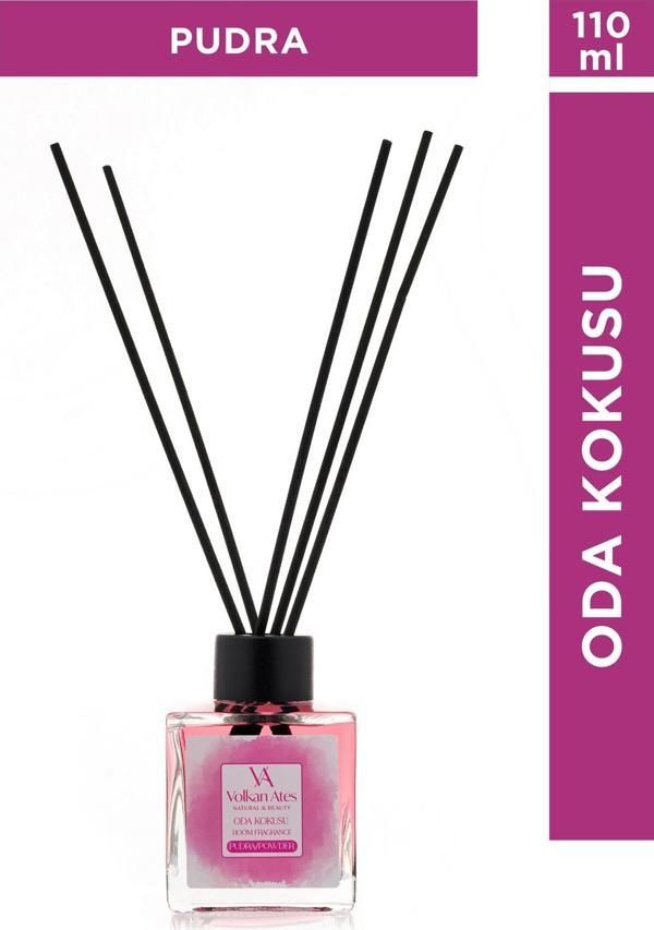 Volkan Ates Natural & Beauty Bambu Çubuklu Oda Kokusu – Pudra 110 ml - Image 1