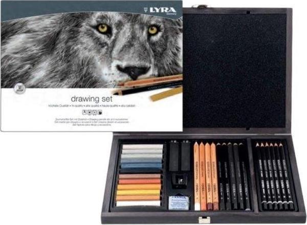 LYRA Rembrandt 31'li Ahşap Kutulu Çizim Seti - Image 1