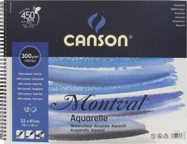 Canson Montval Eskiz ve Resim Defteri, Spiralli 12 Yaprak 32X41 300G - Image 1