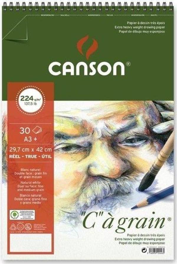 Canson Cancag 30 Yaprak A3 224G Eskiz Bloğu - Image 1