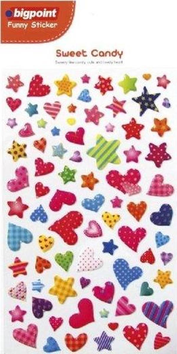 Bigpoint 850-11 Sticker Karışık Kalpler ve Yıldızlar - Image 1