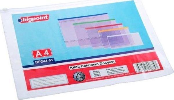 Bigpoint 244-01 Döküman Dosyası A4 PVC Beyaz - Image 1