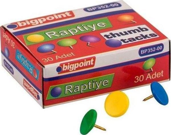 Bigpoint 352-00 Renkli Raptiye Karışık Renk - Image 1
